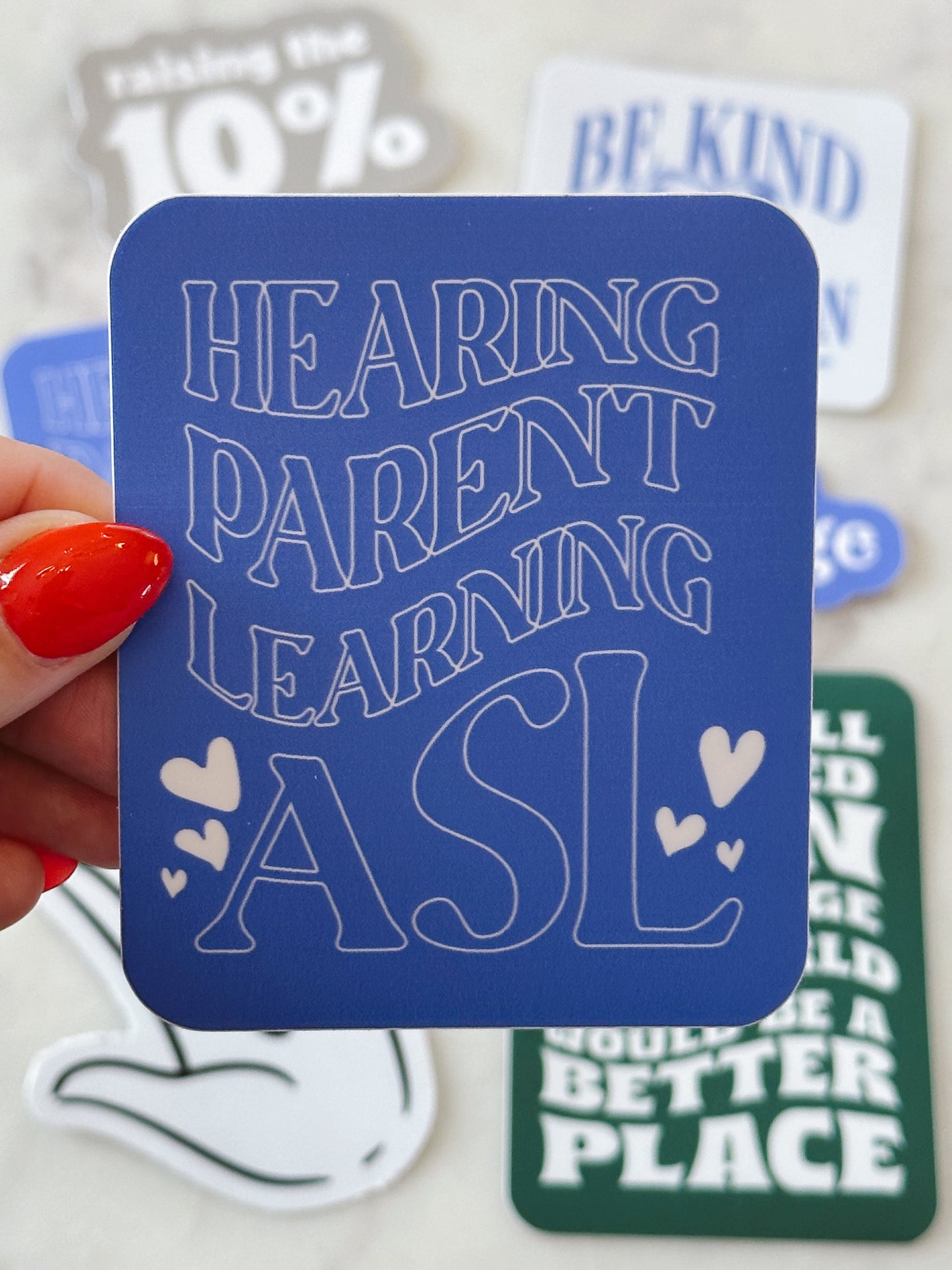 Be Kind, Learn Sign Sticker Pack