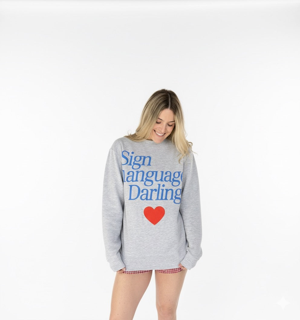 Sign Language Darling Crewneck